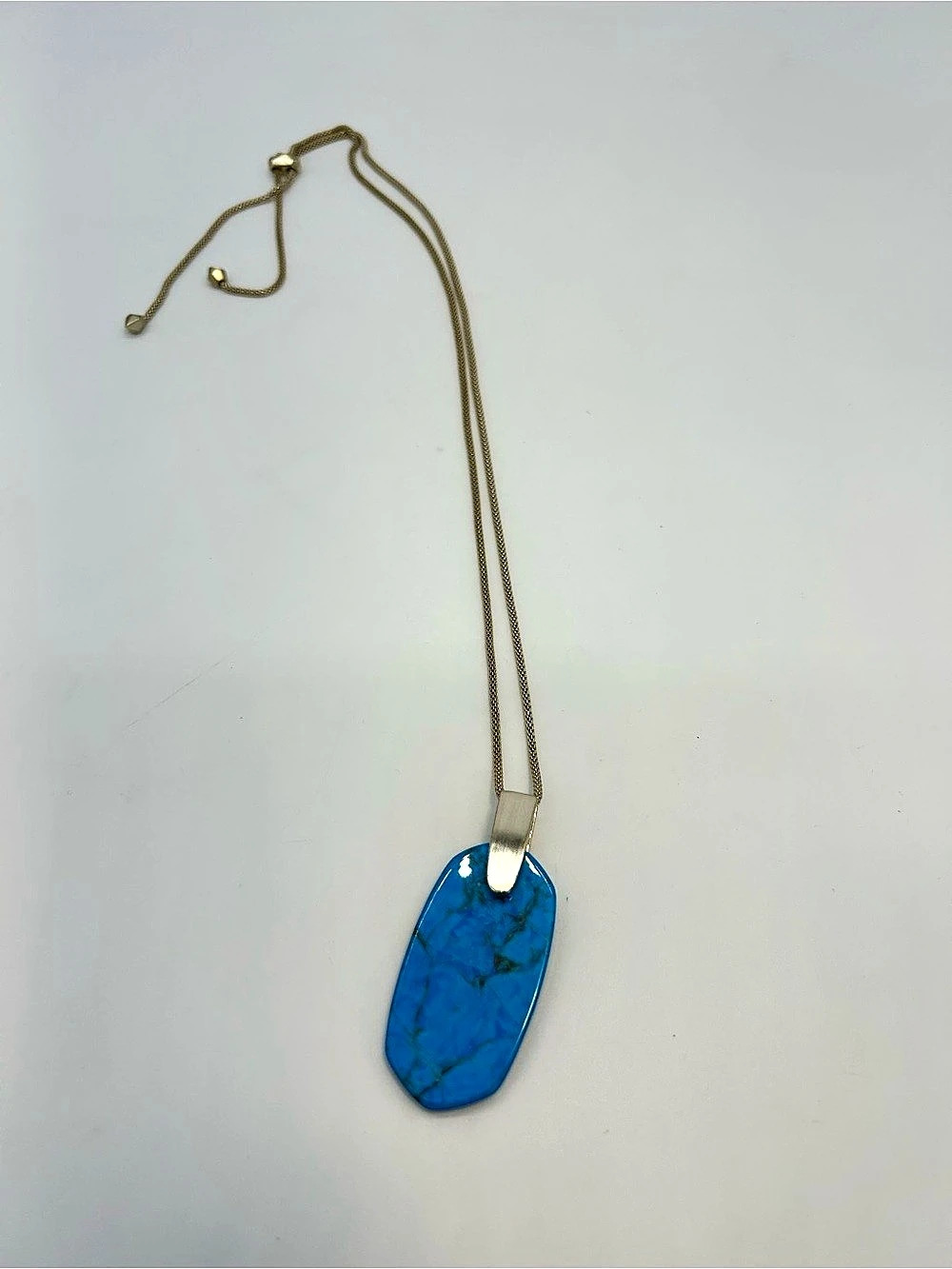 Kendra Scott Rayne Long Pendant Necklace Blue Pendant Necklace